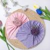 Эластичная детская шапка, ажурная шапочка для младенца, бини, милый головной убор для малыша, аксессуары для волос