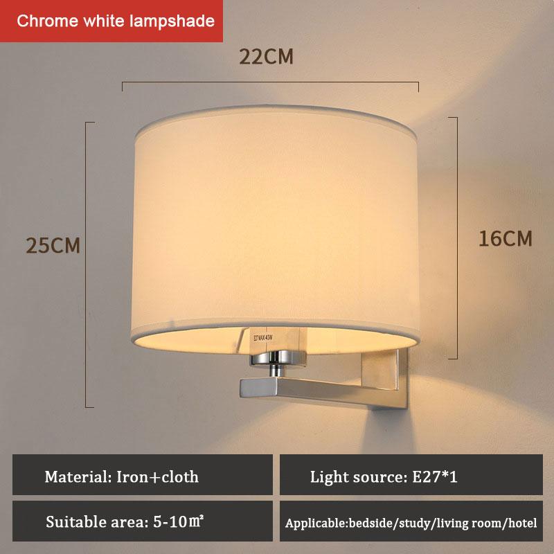 Новый отель прикроватная лампа лампа для чтения в китайском стиле гостиная спальня коридор лестница настенный светильник теплый тканевый чехол настенный светильник