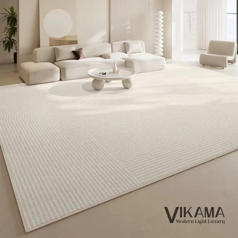 Cream Wabi Sabi Living Room Bedroom Carpet Absorbent Dirt Resistant Home Decor Rug