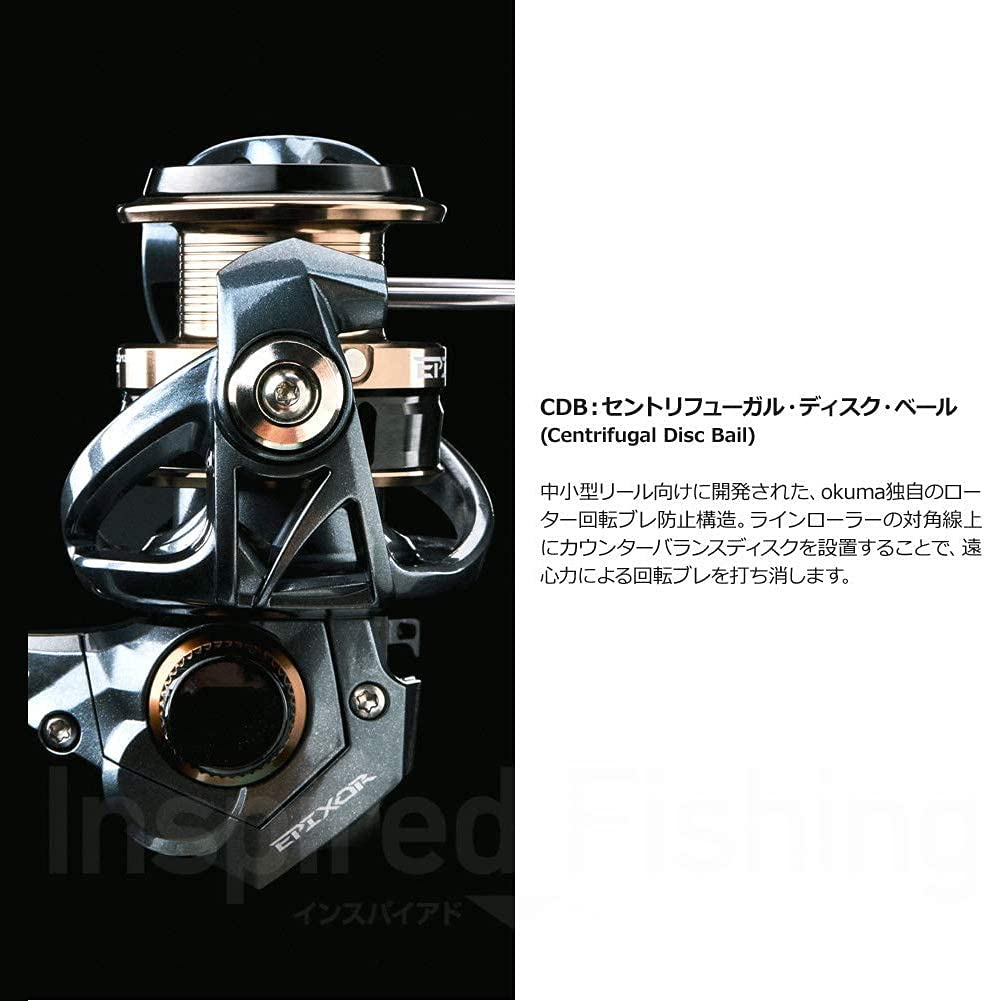 Zenith Okuma EPIXOR PLUS Spinning Reel with Shallow Groove Aluminum Spool EPXT-40H General-Purpose