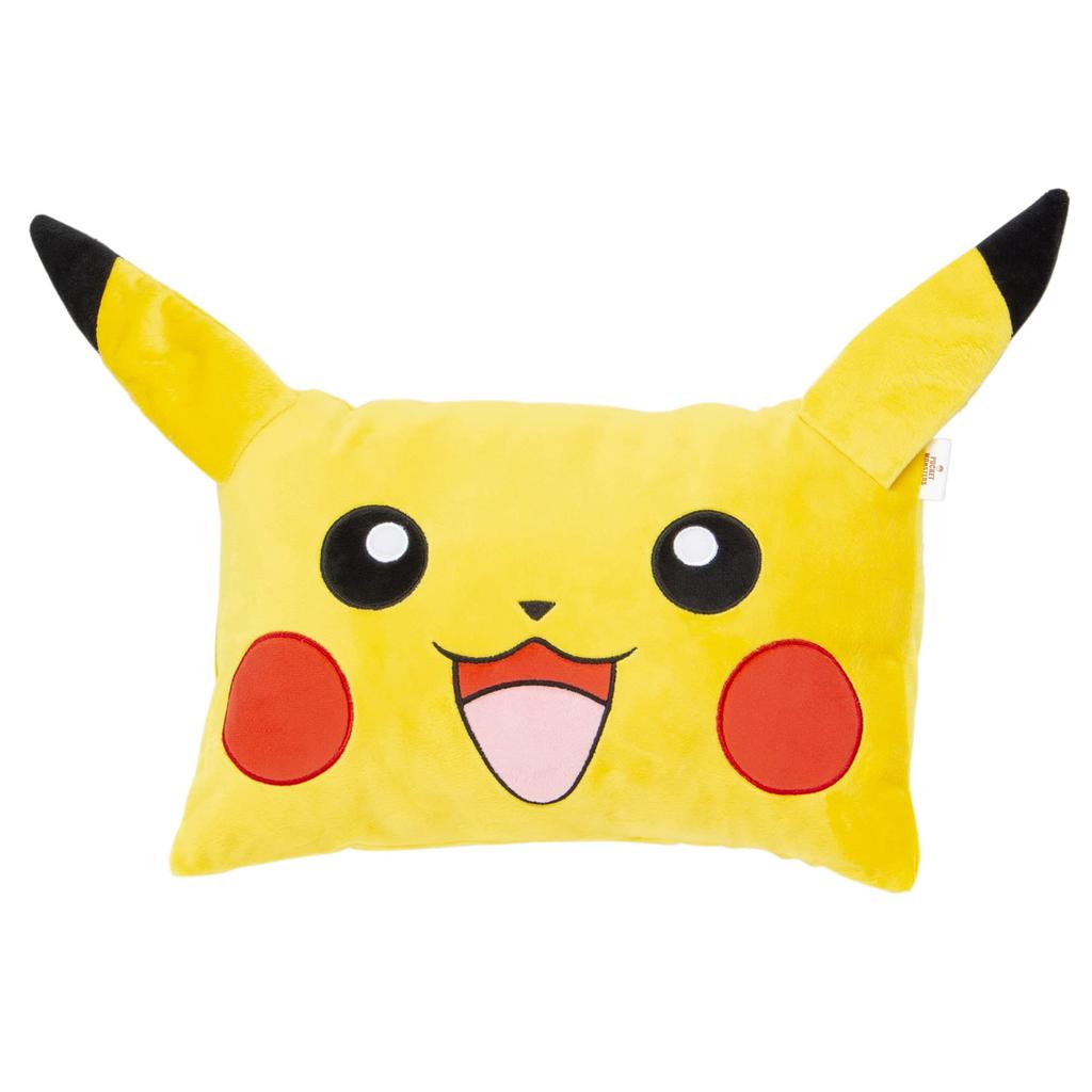 MORIPiLO Morishita Pillow for Children Pokemon Pikachu Yellow 28x39cm Fluffy Material Stuffed Cushion Character Goods Pokemon 4620078