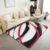 Red Area Rug For Bedroom Line Abstract Living Room Rugs Soft Non-Slip Modern Geometric Decor Carpet Indoor Floor Mat For Home