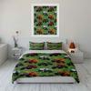 Monster Truck Pattern Background Print Bedding Set 1 Duvet Cover 2 Pillowcases for Adult and Children Luxury Gift Full Size