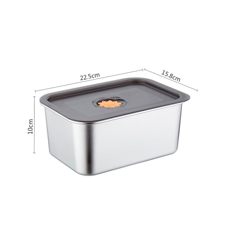 3/2/1/0,6 л нержавеющая сталь холодильник ящик для хранения продуктов с пластиковой крышкой готовить еду свежесть сохранение коробка пикник коробка