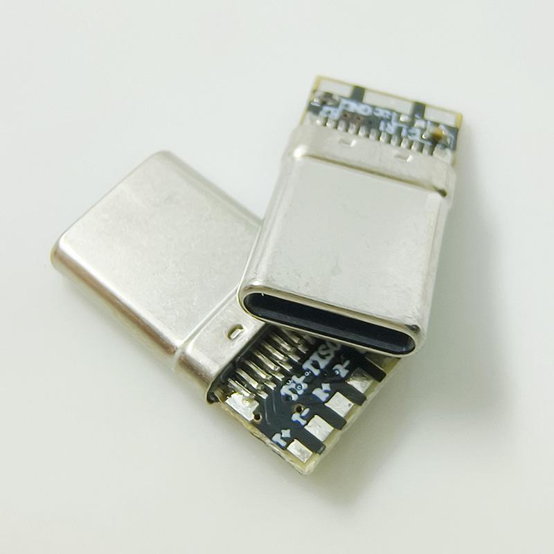 Разъем USB Type-C 3.0 Папа с 9 паяльными площадками, резистором 56K, пинами для быстрой зарядки CC, для корпуса жесткого диска