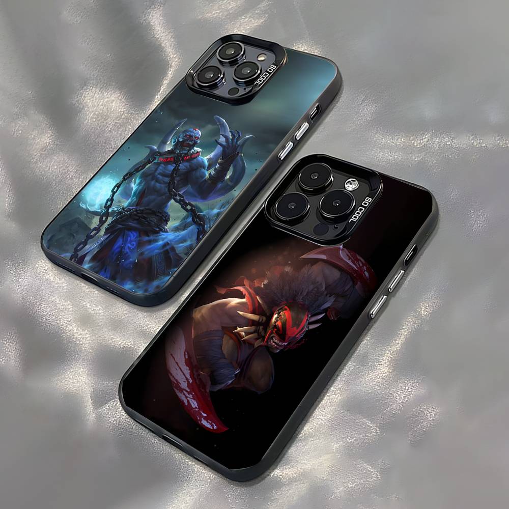 D-Dota 2 Крутой Игровой Чехол Для Телефона Для iPhone 17,16,15,14,13,12,11,Pro,XS,Max,Plus,Mini,SE4,E Черный Матовый Ударопрочный Чехол