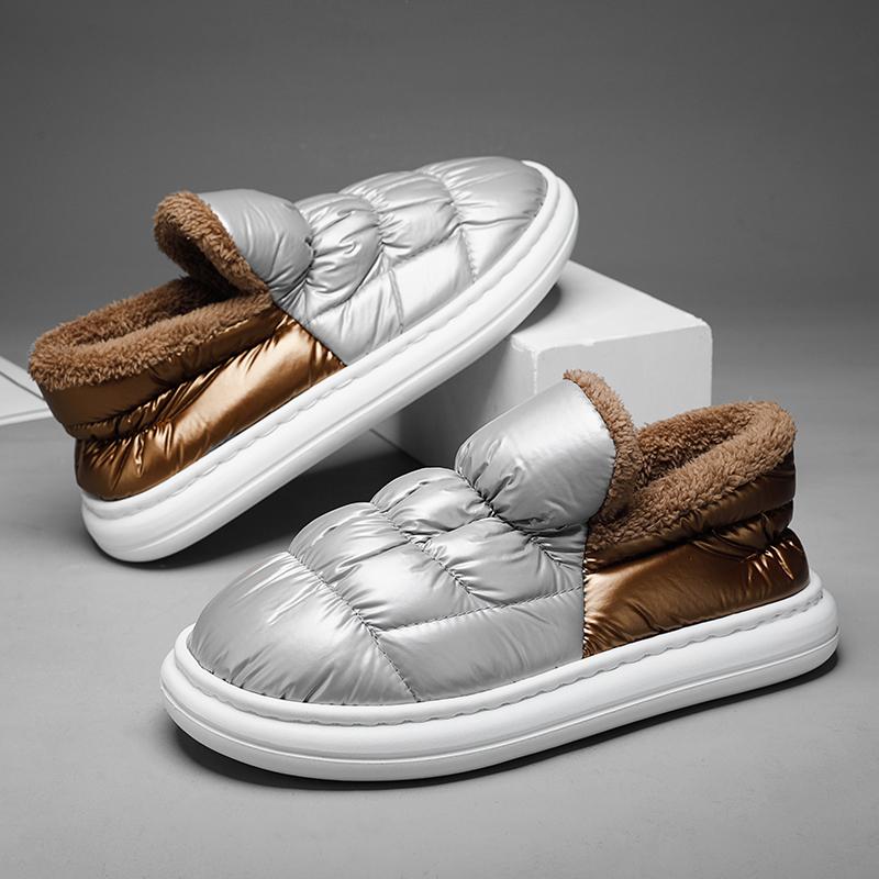 Зимняя мужская обувь, повседневные кроссовки на плоской подошве, мужские лоферы без шнуровки