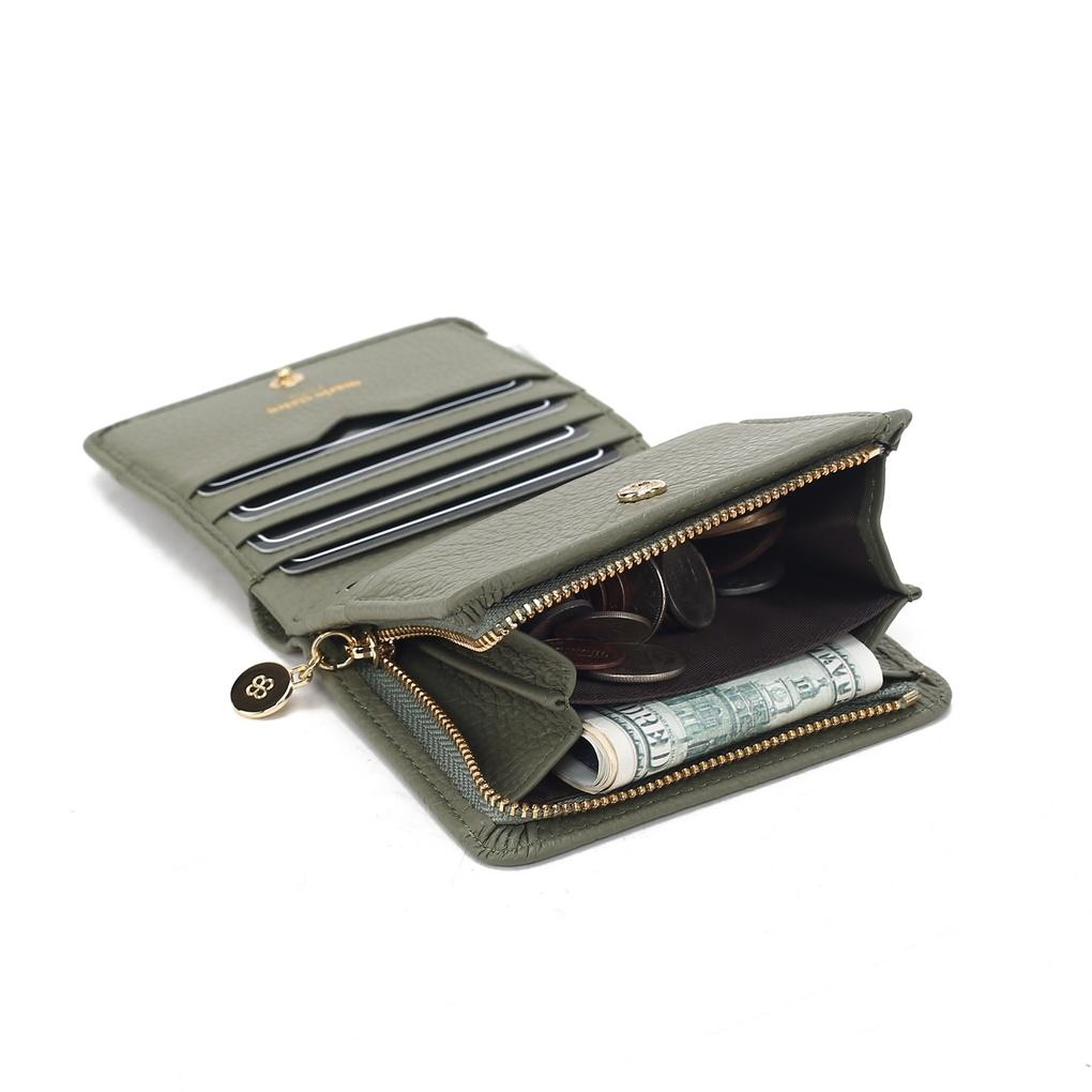 Mari eclaire 11 10 100% натуральная коровья кожа половина кошелька