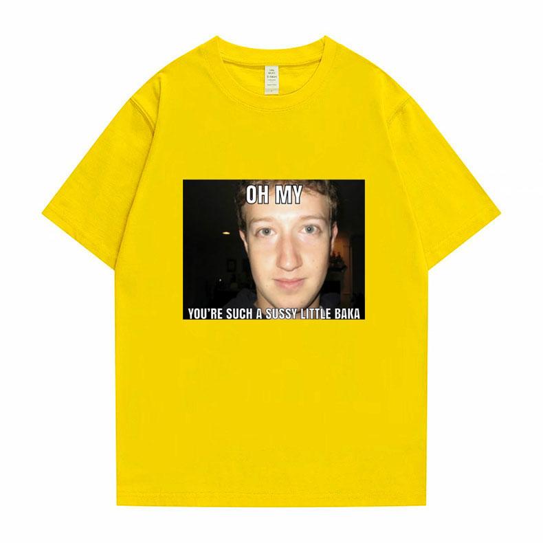 Funny New Mark Zuckerberg Meme Essential Tshirt Oh My Youre Such A Sussy Little Baka T-shirt Unisexs Womens Fashion Loose Tee Shirt