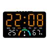 Wall-mounted Electronic Wall Clock Temperature Multi-functional Digital LED Clocks Home DST Display Table Clock for Bedroom