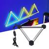 6 комплектов RGB светодиодных настенных светильников BT APP пульт дистанционного управления синхронизация музыки сращивание RGB световой бар набор для гостиной