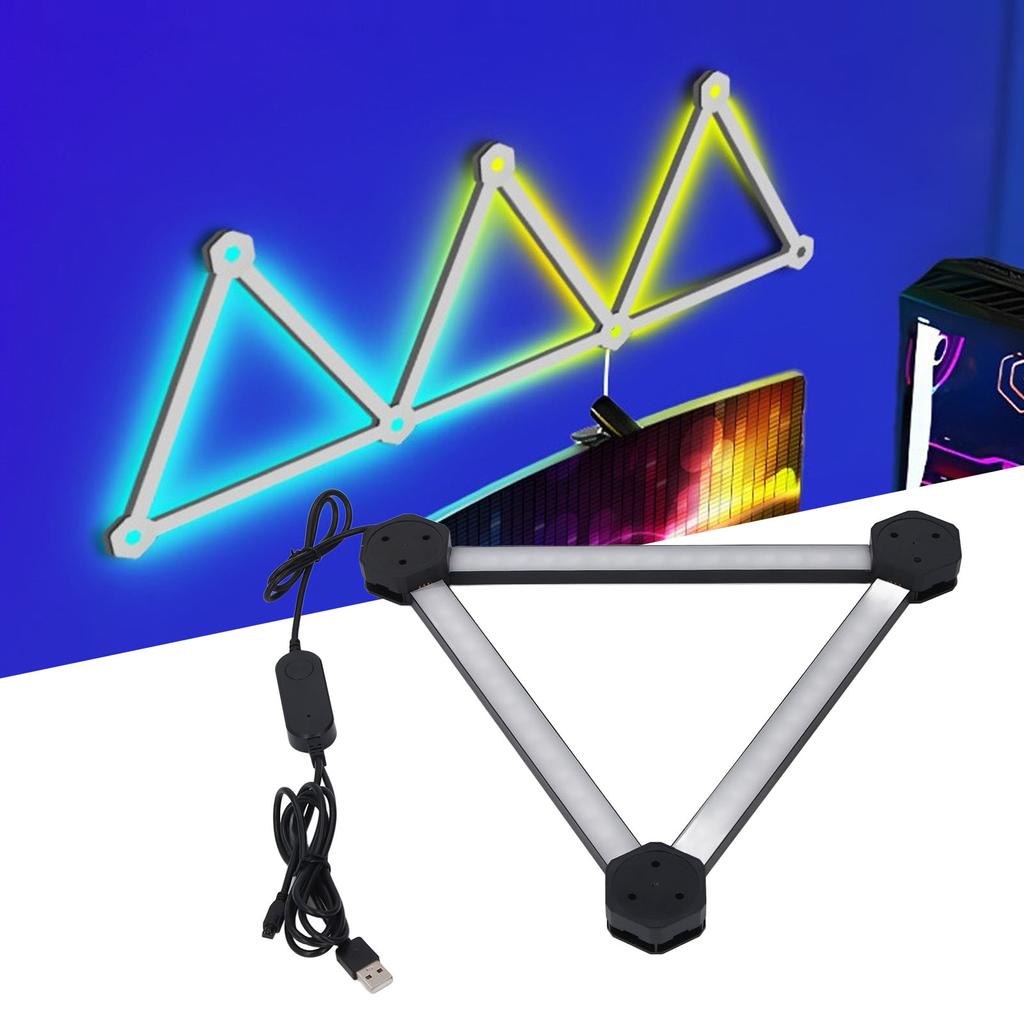6 комплектов RGB светодиодных настенных светильников BT APP пульт дистанционного управления синхронизация музыки сращивание RGB световой бар набор для гостиной