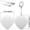 Светодиодный брелок-ночник в форме сердца, перезаряжаемый через USB, мягкое свечение, для украшения рюкзака, подарки для девочек, ночное использование