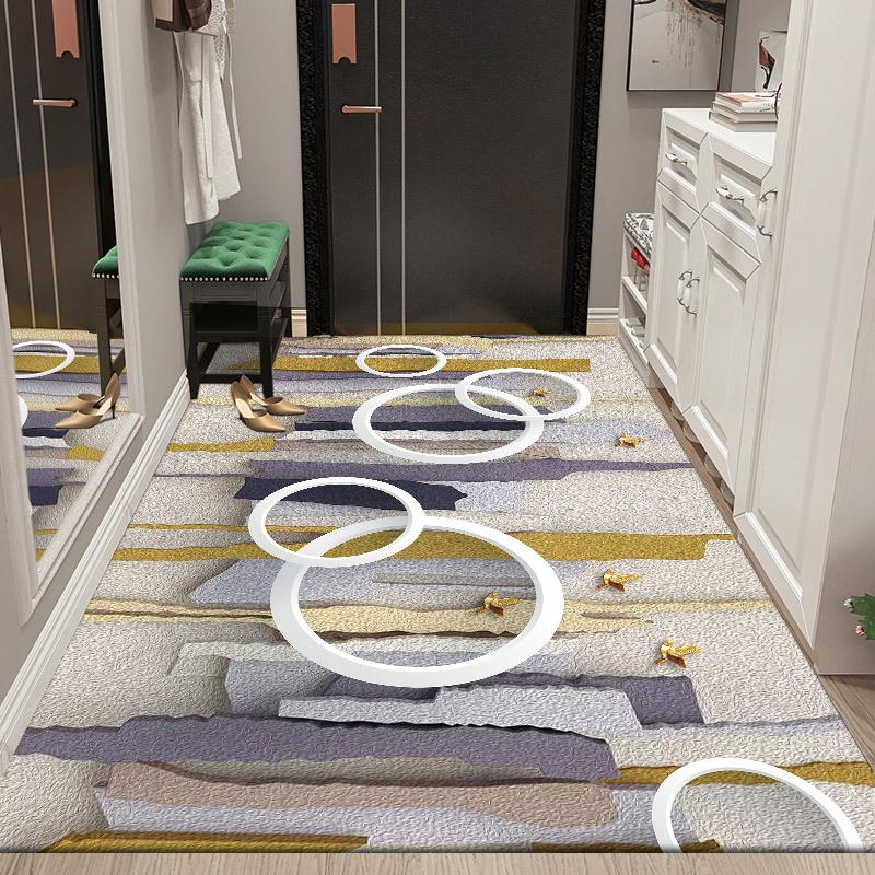 Входной ковер Классический напольный коврик Сбор пыли Домашний Мягкий ковер в пасторальном стиле Ретро декор Коврики