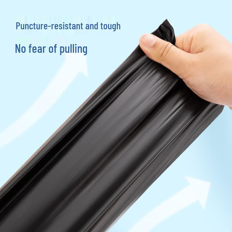 Deli 18742 Black Trash Bags (5 Rolls)