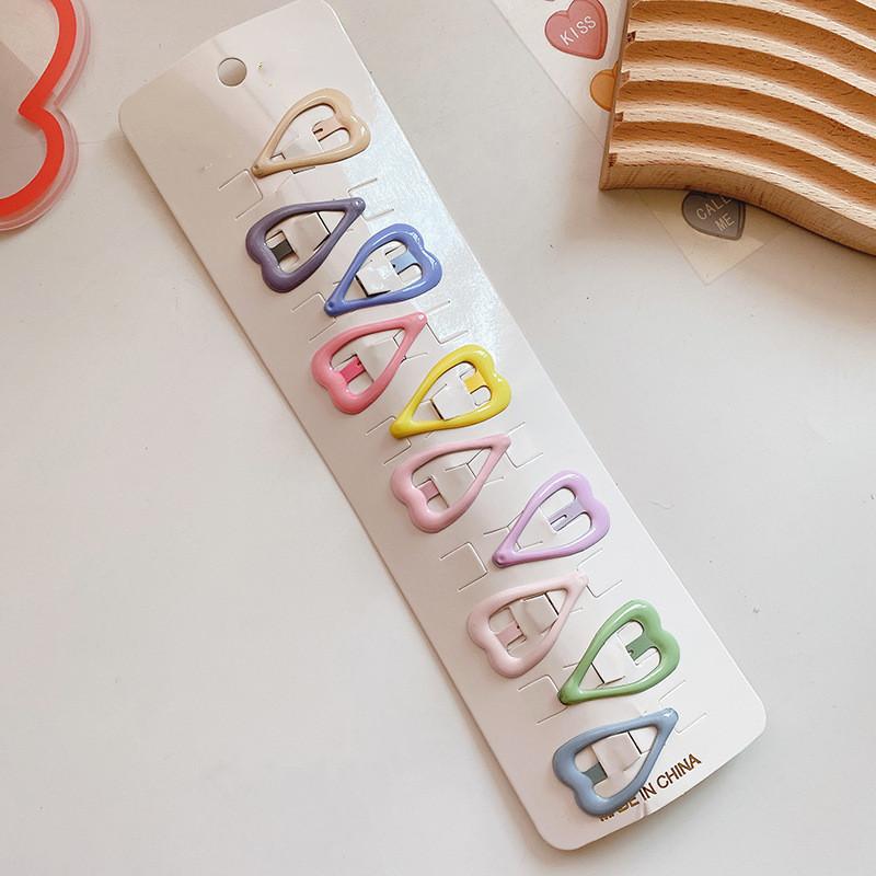 10 шт. новые корейские заколки для волос для девочек, цвет чая с молоком, заколки принцессы с челкой, боковой зажим, аксессуары для волос для маленьких девочек