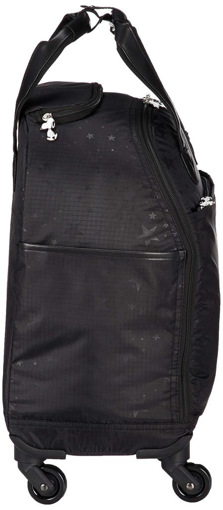Soft zipper suitcase in a variety of 23L 44 cm 2kg PN27 Star Black [Siffle] colors, carry-on possible,