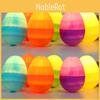 Charming Warm Light Easter Eggs Decorative Plastic Eggs For Scene Arrangement Pack Of 12