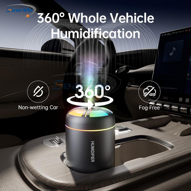 Searide Mini Air Humidifier USB 180ML Aroma Diffuser Essential Oil Purifier Aromatherapy Color Lights For Car Home Bedroom