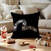 EEVISU BRAND Pillow Case Antidustmite Pillowcase Invisible Zipper Silky Short Plush Sofa Cushion Cover