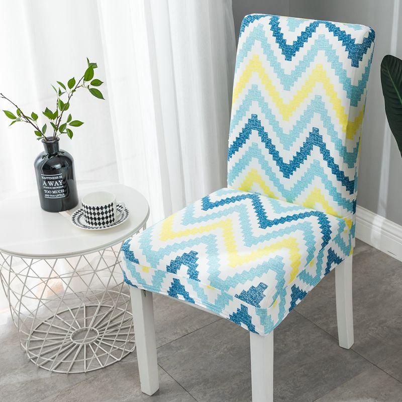 2 шт., чехлы на стулья, универсальный бытовой чехол на стул, эластичный комплект подушек для обеденного стула, чехол для сиденья, чехол для стула