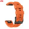 22 мм 26 мм Спортивный силиконовый ремешок для Garmin Enduro/Epix Descent G2 Tactix 8 Forerunner 970/Fenix 7X/7 8 PRO 8x Быстросъемный ремешок