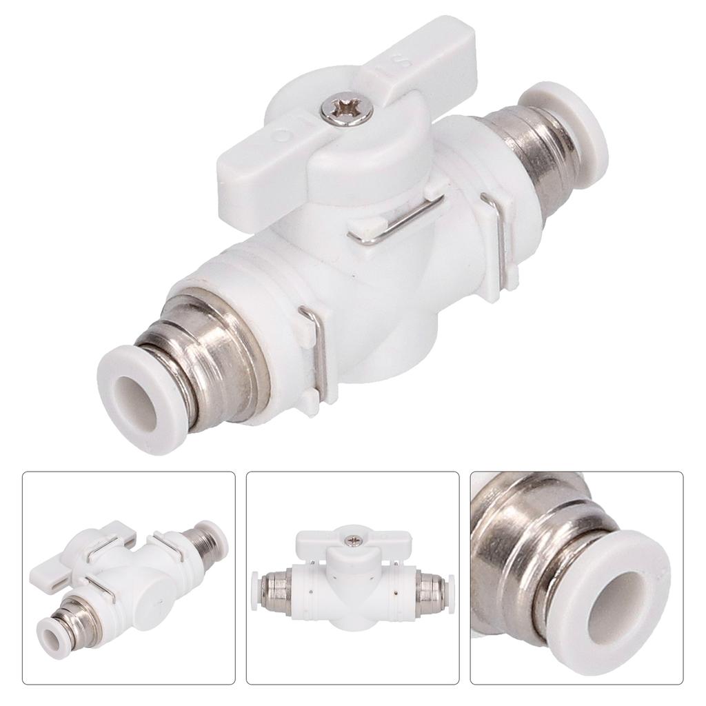 Flow Control Valve Fitting Pneumatic Connector Air Line Plugin Quick Joint Union Adapter 6mm
