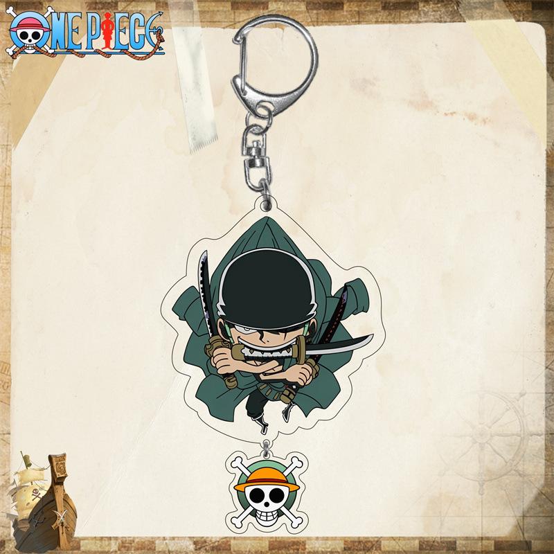 One Piece Акриловый брелок Луффи - Чоппер, Зоро, Аниме/Манга, 2D акриловый брелок/мультяшный брелок в подарок
