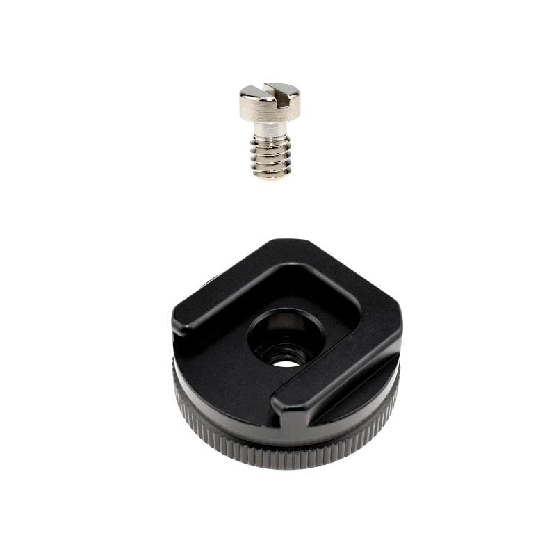 Solid Camera Hot Shoe Mount To 1/4"-20 Tripod Screw Adapter for Camera Flash Brackets Precise Machined Screw Adapter