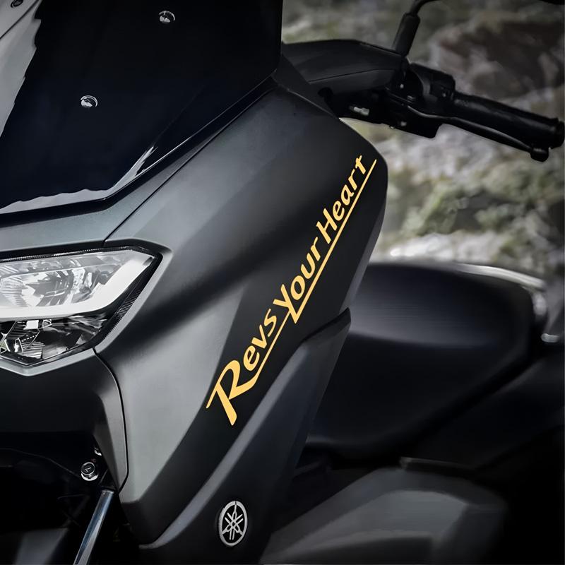 Подходит для мотоцикла YAMAHA NMAX155 - водонепроницаемые и светоотражающие декоративные наклейки для модификации фар