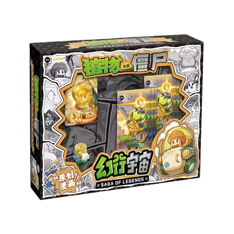 Official Genuine New Plants Vs. Zombies Fantasy Universe Combo Set Rubber Man Collectible Cards Anime Merchandise Gifts
