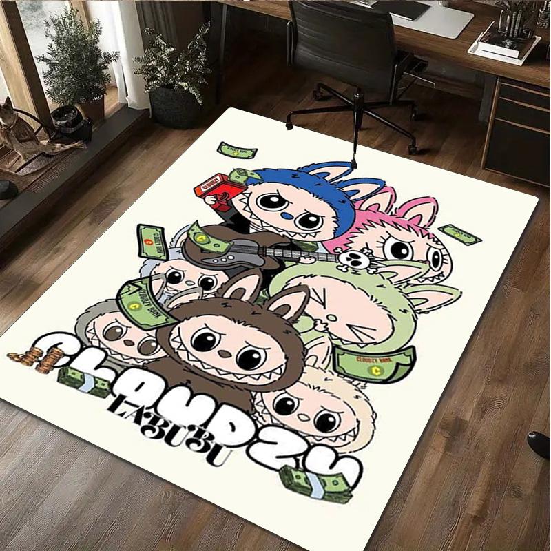 LABUBU Cute Rug - Home Office Carpet Room Computer Chair Mat Festival Gift