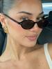 Ретро Овальные Женские Солнцезащитные Очки Модные Дизайнерские Солнцезащитные Очки с Маленькой Оправой Уличные Очки Uv400 Eil Homme