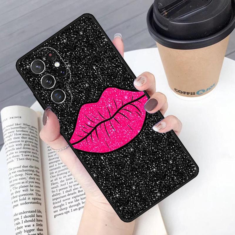 Lipstick Love Fashion phone case Cover For Samsung Galaxy S24 S25 Ultra S21 S22 Ultra S10E Note 10 Plus Note 20 FE S23