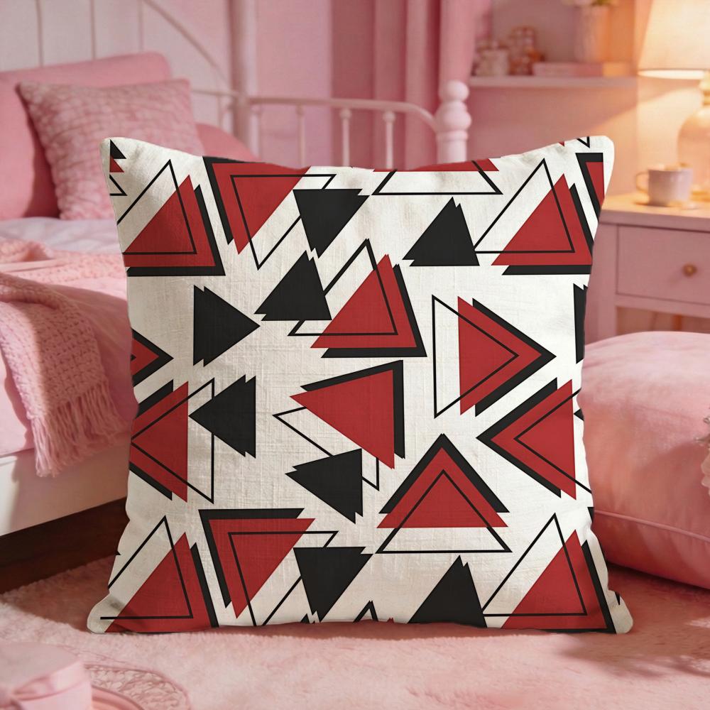 DecorTriangleS Cushion Cover Premium Comfort Reversible Pillow Cove Two in One Design for Any Room Car Interior