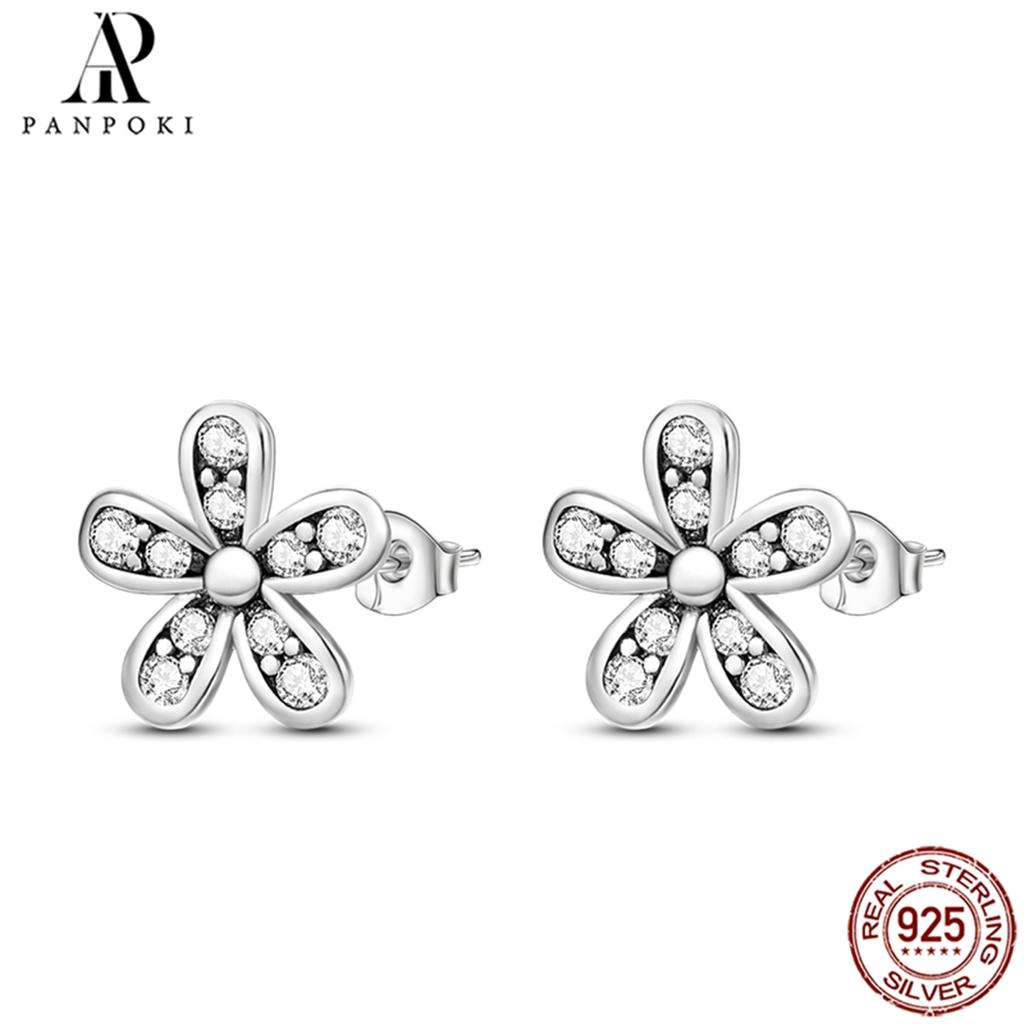 Женские серьги-гвоздики из стерлингового серебра S925 с цветком ромашки, 23 стиля, оригинальные серьги, женские свадебные украшения, подарки