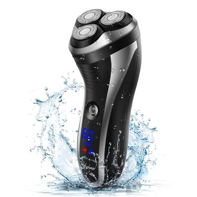 Электробритва для мужчин, вращающиеся электрические мужские бритвы Flyco, перезаряжаемая бритва с выдвижным триммером и водонепроницаемая