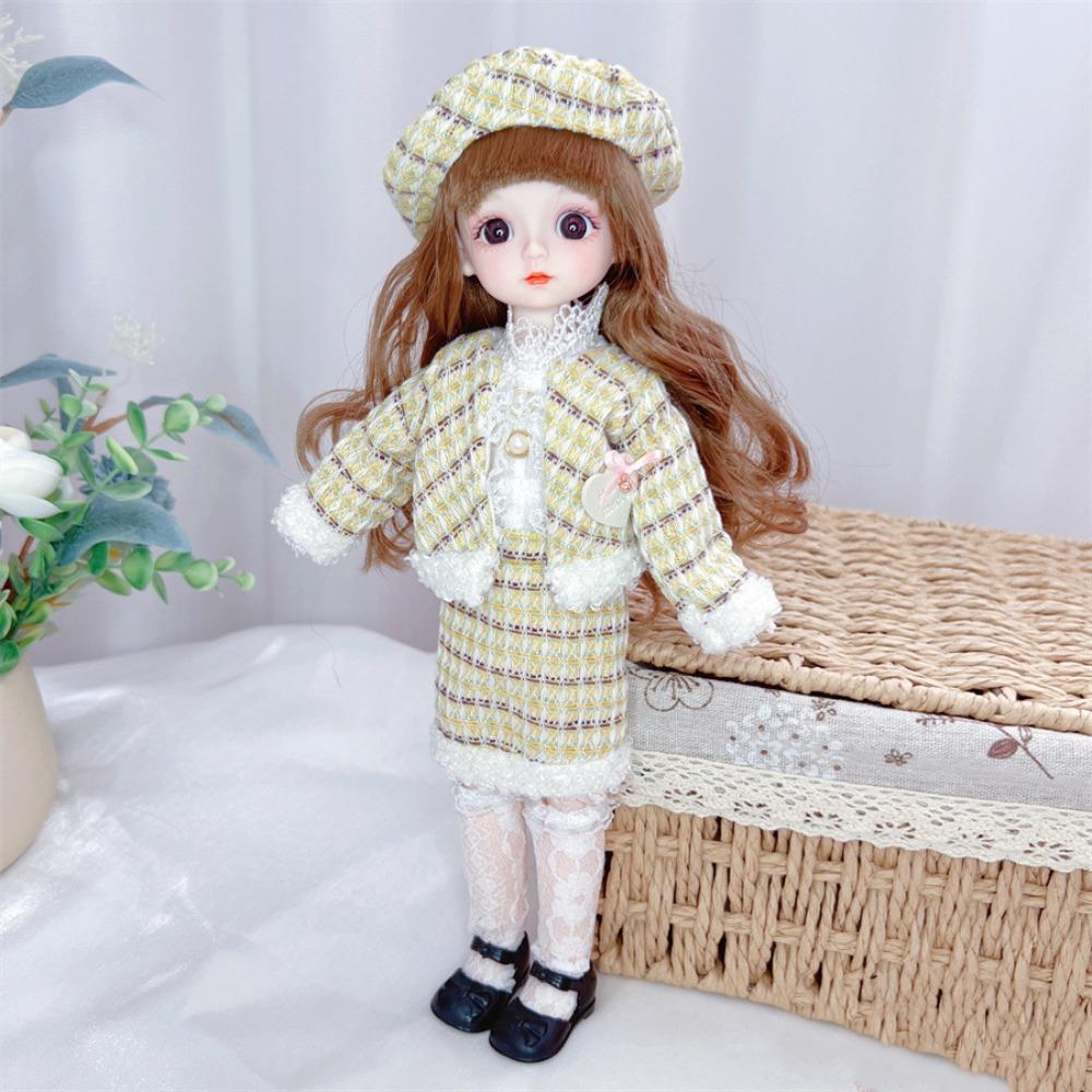3D Simulation Eyes Cute BJD Doll 20 Joints Fashion Clothes BJD Doll 1/8 30CM BJD Doll  DIY Toys