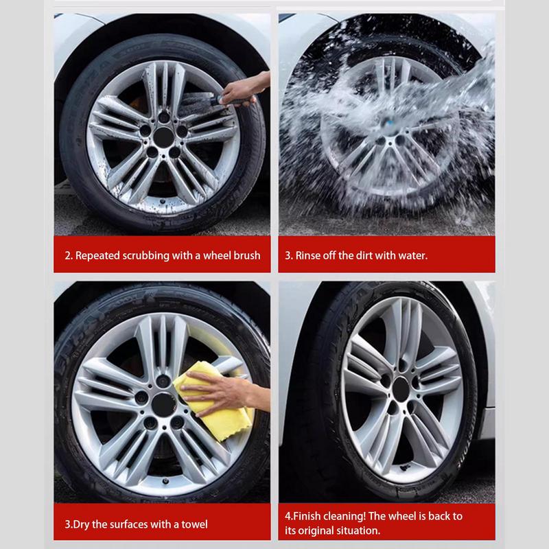 Средство для удаления ржавчины с шин, спрей для удаления ржавчины со ступицы колеса автомобиля, 300 мл, средство для ухода за колесами автомобиля, ингибитор ржавчины, железный масляный загрязнитель, желтый, черный