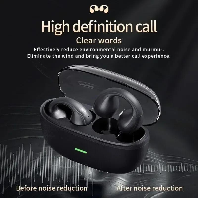 Xiaomi TWS Bluetooth Wireless Headphones Clip Ear Music Noise Canceling Headset HD Call Sports Gaming Earphones for all smartphones