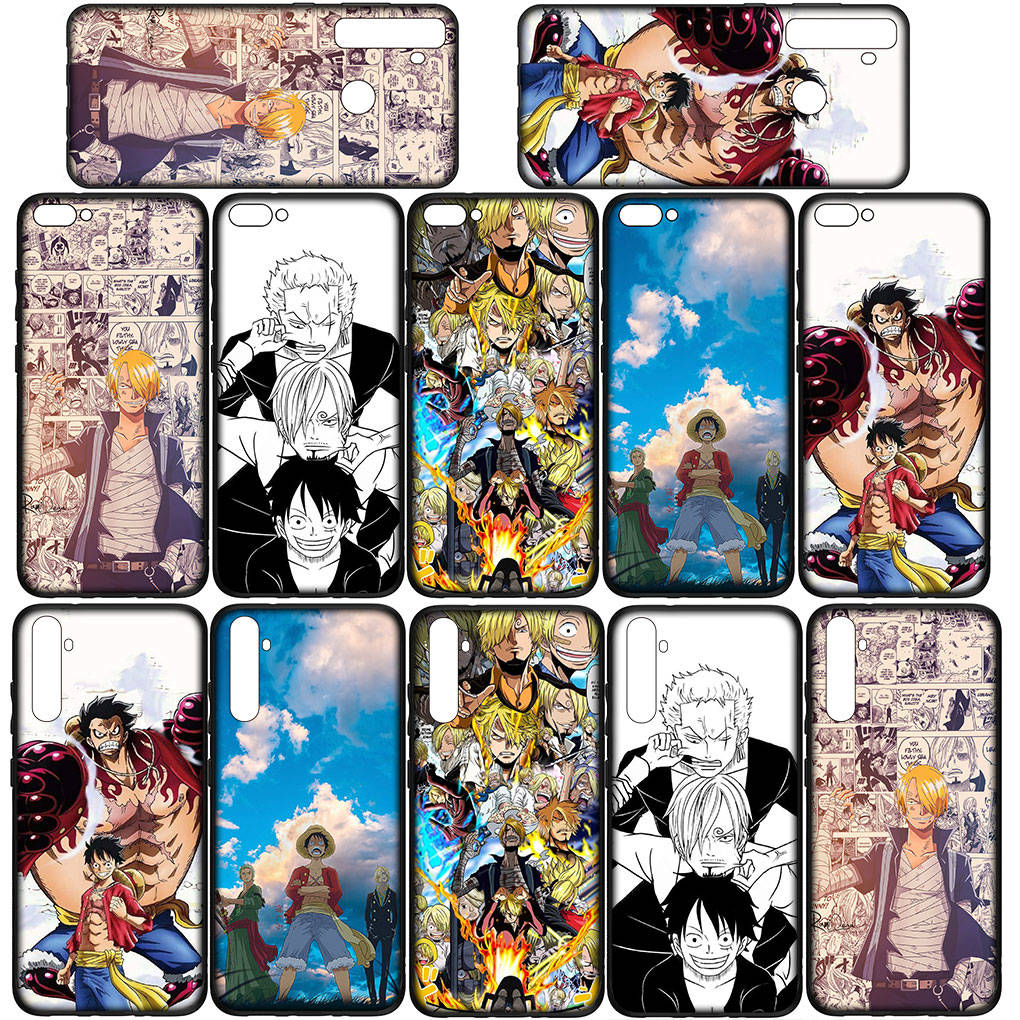 Чехол для телефона Samsung Galaxy S25 S24 S23 iPhone 16 15 Xiaomi Redmi Note 14 13 12 16E 8 9 X 11 Pro Max XR OPPO Moto Huawei Luffy One Piece Sanji Cover