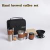 Уличный кофейный набор ручной работы, кемпинг, путешествия, ручная кофемолка, сопровождающий портативный автомобильный набор для кофе, подарочная коробка