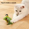 Chirping Bird Cat Toy Interactive Flapping Wings Plush Bird Toy Battery Operated Stimulate