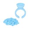 100pcs Flower Glue Rings Disposable Eyelash Lashes Extension Glue Cups Supplies Holder for Eyelash Extensions