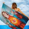 Virgin Mary Christian Towel Microfiber Beach Towel Absorbent Quick dry Soft Yoga Swimming Resort Mountain Climbing Towel