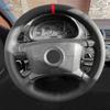 Для BMW 3 5 Серии E36 E46 E39 1995- 2002 2003 X3 E83 X5 E53 2000-2006 Чехол на руль салона автомобиля с перфорированной кожаной отделкой