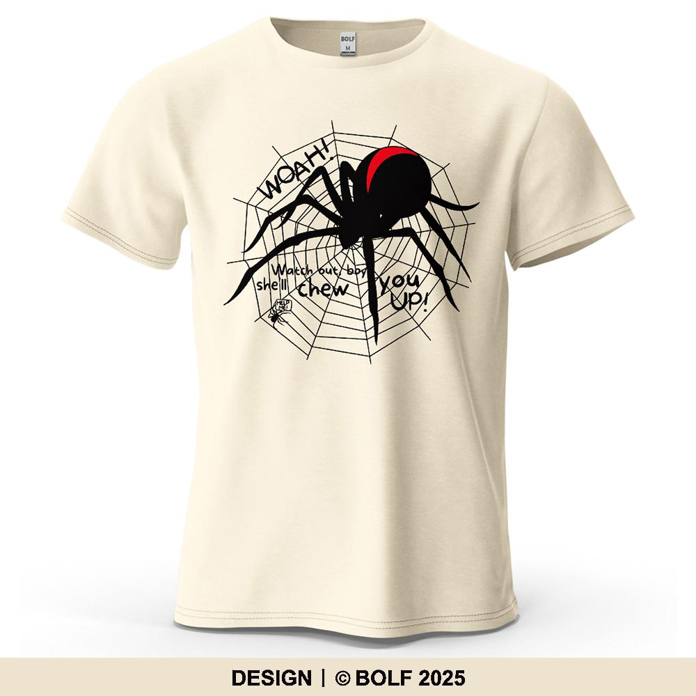 Redback Spider Cool Printed Men's T-Shirt Oversized Mysterious Insect Graphic Tees for Women Tops Tees Streetwear