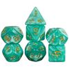 D&D Dice 7pcs Polyhedral Dice Set Role Playing Game Dice with Tube for Funny Party Board Game