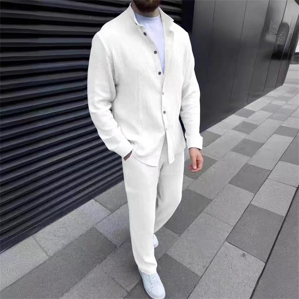 Мужской костюм, тонкий костюм-двойка, деловая вечеринка, пальто и брюки