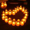 10/1 шт. Светодиодная акриловая чашка-свеча Электронная беспламенная свеча теплого света с батарейкой Свадьба День рождения Вечеринка Домашний декор Огни